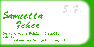 samuella feher business card